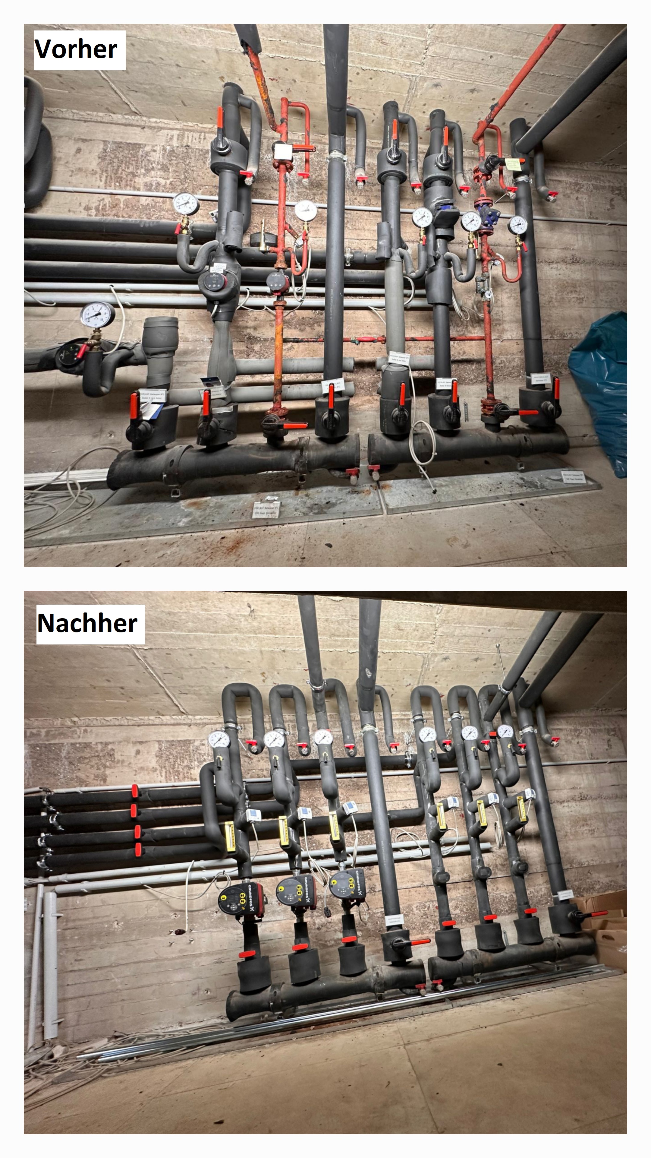 UKE Kaltwasserverteiler.